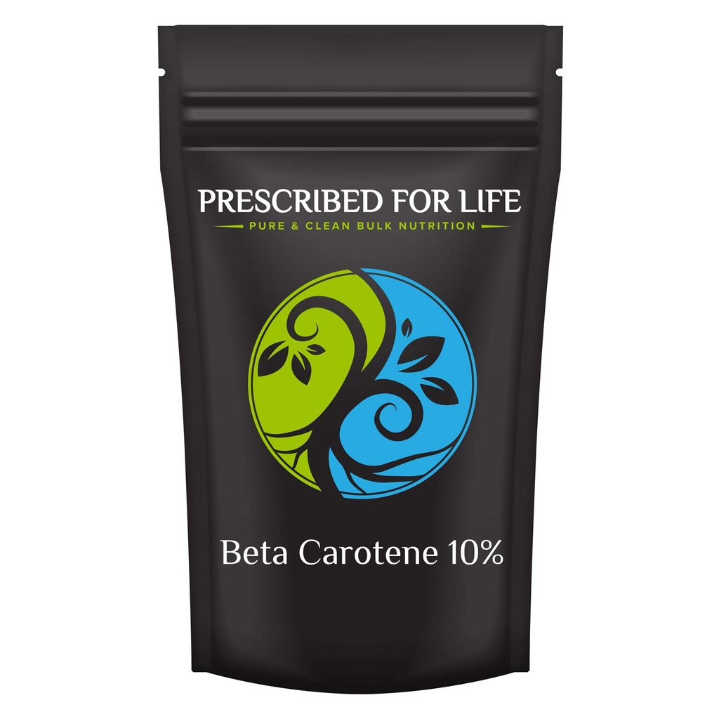 Prescritto per la vita Beta Carotene, 10% Beta Carotene Polvere estratto, Converte in vitamina A (113g)