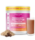 Polvere di proteine del post-partum della cicogna rosa per le donne, 20g Whey & Collagen, miscela prenatale e allattamento di proteine per l'energia, il recupero e l'idratazione, il cioccolato, 15 Serve