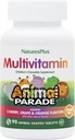 Natures Plus Animal Parade Multivitamina per bambini senza zucchero - Ciliegia assortita, Uva e arancio sapori - 90 compresse masticabili - 45 Total Servings