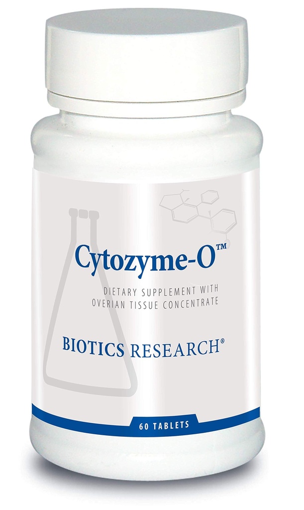 Biotics Research Cytozyme O Raw Bovine Ovarian Tissue, Supporta la salute femminile, SOD, Catalase, Potente attività antiossidante, 60 compresse