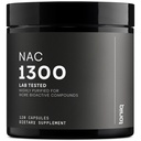 Toniiq 1300mg NAC - 2 mesi di fornitura - Min. 98%+ Purità testata - Ultra ad alta resistenza Biodisponibile NAC Cysteine Supplemento - 120 capsule di Cisteina di N Acetil Vegetariani -Lab Tested TQ