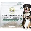 Wholistic Pet Organics Diatomaceous Earth - Food Grade for Dogs & Cats - 13 Oz - Polvere multiuso - Pet Safe Non-Chemical Freshwater Sourced Silica Supports Global Health - appena fatto in USA