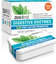 Enzimi digestivi della salute Zenwise e Bromelain per la salute del fegato - Probiotici Multi Enzimi con Prebiotici e Probiotici per le donne e gli uomini per la salute digestiva e Bloating Relief per la digestione -15 CT