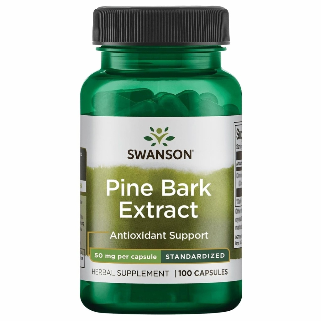 Estratto di corteccia di pino di Swanson 50 mg 100 capsule