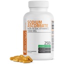 Bronson Sodium Ascorbate non acidic Vitamin C 1000 Mg compresse - Gentle On The Stomach - Sistema immunitario Booster - Potente Antiossidante - Non OGM Vitamin C Supplemento, 250 Conte