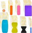 Lounsweer 720 Pcs Variety Bandages Pack Taglie assortite Fingertip Bandages Impermeabile Bandages adesivo traspirante Bulk per First Aid Wound Care Scrapes Blister (Vivid Color)