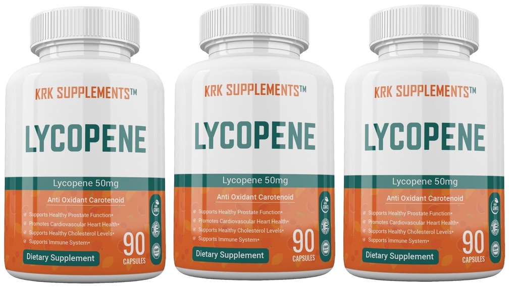 3 bottiglie Lycopene 50mg 270 capsule totali