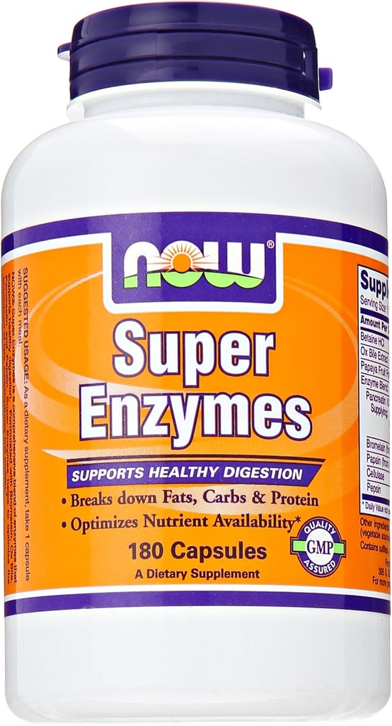 Super enzimi di Now Foods 180 compresse