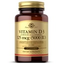 Solgar Vitamin D3 (Cholecalciferol) 125 MCG (5000 UI), 100 Softgels - Aiuta a mantenere le ossa sane e denti - Supporto di sistema immunitario - Non OGM, Senza glutine, Latticini Free - 100 Serve