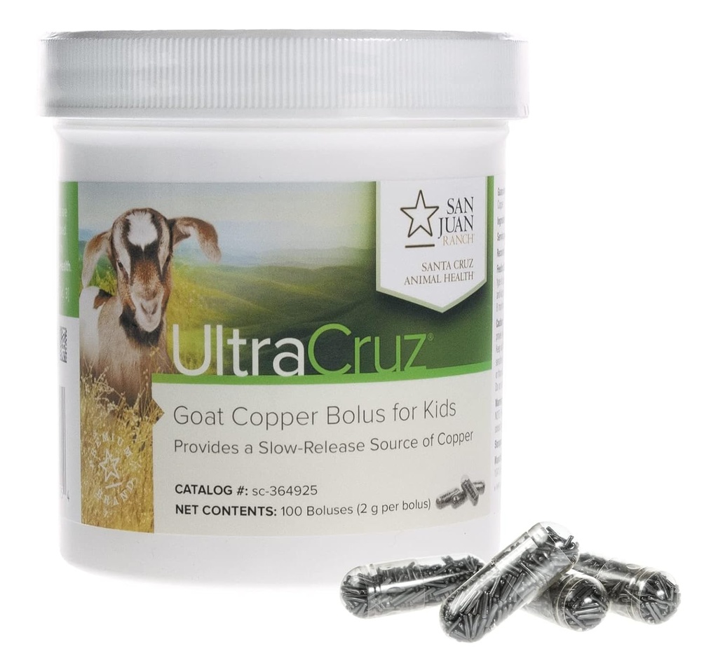 UltraCruz - sc-364925 Goat Copper Bolus Supplemento per capretti, 100 Conte x 2 Grammi