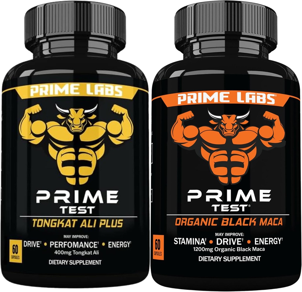 Prime Labs Tongkat Ali Plus (60 ct) + Capsule Maca Nere Organici (60 ct)