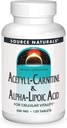 Fonte Naturals Acetil L-carnitina e acido alfa-lipoico 650mg- 120 compresse