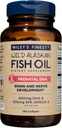 Wiley's Finest Wild Alaskan Fish Oil Prenatal DHA - 900mg EPA e DHA Omega-3s per donne incinte e madri infermieranti - 180 Softgels (90 Prenatal Vitamin Servings)