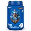 BIRDMAN Falcon Vegan Protein Powder Organic, Stevia & Sugar Free, Plant Based Protein, Low Carb, Dairy Free, Keto, Non Whey Protein, Probiotico, Pea Protein | Chocolate Flavor - 37 Servings - 2.64lb
