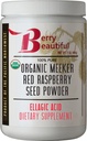 Berry Bella Meeker Organico Polvere di semi di lampone rosso (acido elagico, fibra) - 1 lb (454g) - Pressed a freddo da lamponi di US-Grown