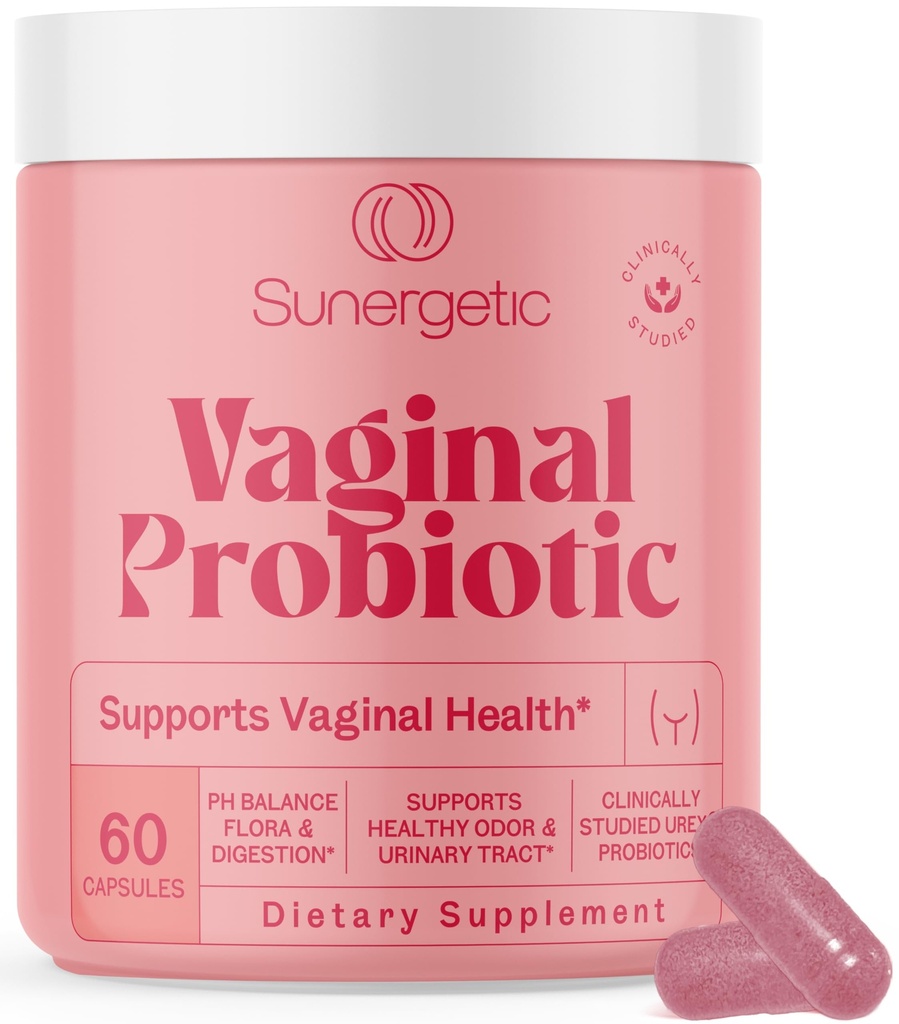 Probiotici vaginali premium per le donne – clinicamente studiato Lactobacillus Vaginal Probiotic con Prebiotici & Cranberry to Balance PH, Ridurre l'odore, Urinary Tract Support & Feminine Health – 60 capsule