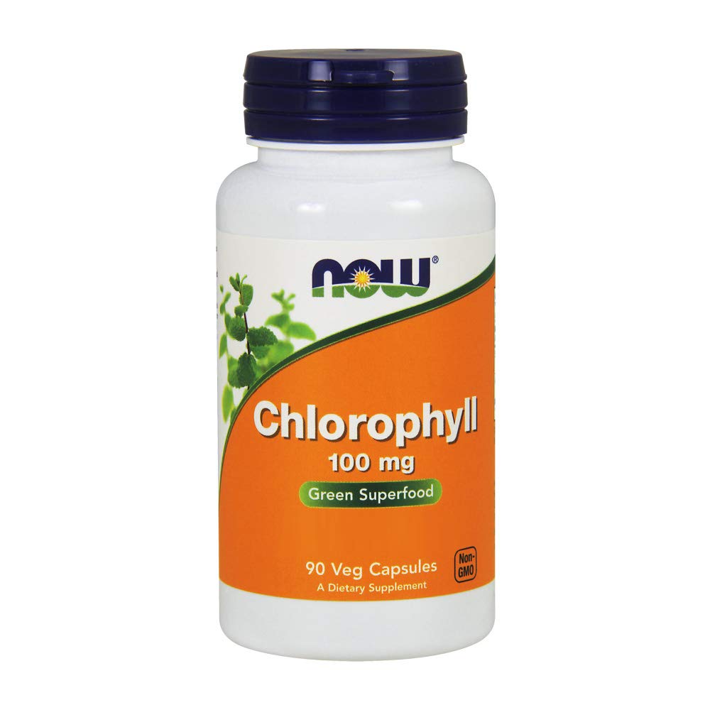 NOW Alimenti clorofilla 100 mg Caps, 90 ct