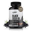 Pure Organic Cold-Pressed Black Seed Oil Capsule - Vegan Non OGM Pure Nigella Sativa Black Cumin Seed Oil for Beauty Immunity & Global Wellness Support - Thymoquinone-Rich 1000mg Serving (60 giorni)