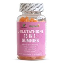 L-Glutathione 13 in 1 Gummies, 1200mg, Ridurre rughe e antietà, 60 Conte