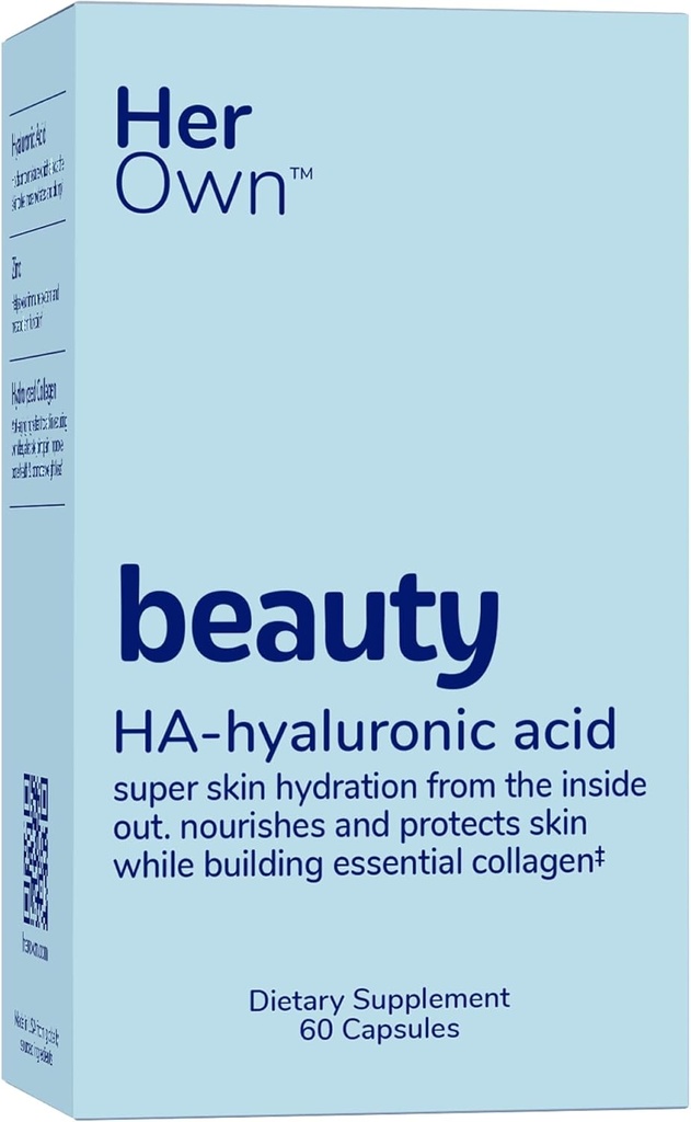 Le sue capsule di acido ialuronico di bellezza, idratazione della pelle, nutrienti e protegge la pelle, collagene essenziale, acido ialuronico, supporta la pelle bella, con zinco, magnesio, vitamina C, 60 conte