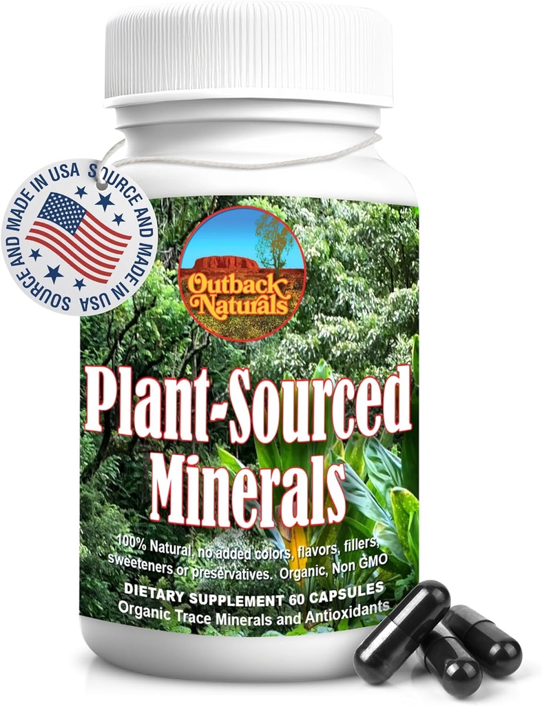 Fulvic Humic Mineral Blend of Trace Minerals, Electrolytes, Gut Health, Funzione cognitiva, Hydration & Immune Support, Pure Vitality Formula for Wellness - 60 Capsule