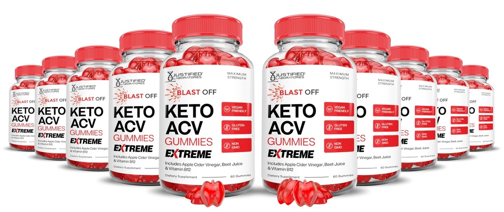 (10 Pack) Blast Off Keto ACV Gummies Extreme 2000MG Blast Keto Gummies Apple Cider Vinegar Formulated with Pomegranate Beet Juice Powder B12 Vegan Non GMO 600 Gummys
