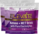 Chetoni reali Exogenous Keto D BHB + MCT + Elettroliti, Caffeina Free Drink Mix Powder, Tart di Uva per Rapid Ketosis (56 Serve)