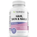 Curablend Hair Skin e Nails Vitamine per Donne con Biotin 5000 mcg, Ferro e Manganese | Vegan, Non OGM | 60 capsule