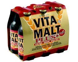VITAMALT Plus Energy Drink con Aloe Vera-Ginseng-Royal Jelly - 6 Pack