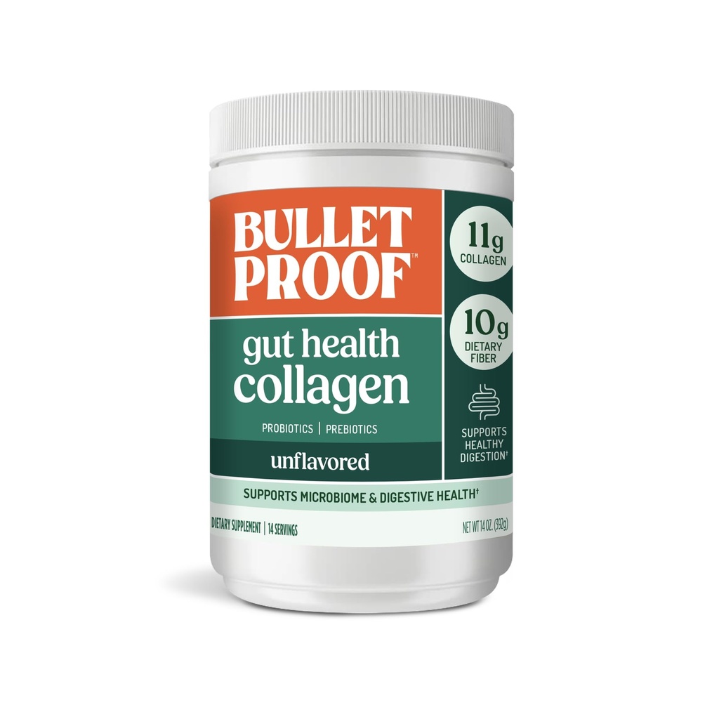 Proteine del collagene di salute non aromatizzata del gut, 14 once, Peptidi di collagene a base di erba 10g per il Gut, la pelle, il Bone e il supporto misto