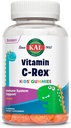 KAL Vitamin C-Rex Kids’ Gummies, Vitamina C Gummies per bambini, Immune sano, Bone, Muscle & Skin Support Vitamina C Gummy, Vegan, Gluten Free, 60 Day Money Back Guarantee, 30 Servings, 60 Gummies