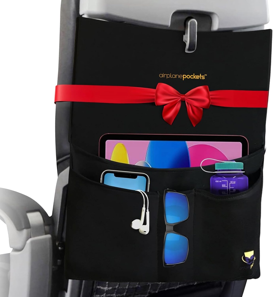 Airplane Pockets - Accessori aerei - Aereo viaggio Essentials - Organizzatore di viaggio - Seat Storage Organizer - Air Travel Essentials - Seat Back Organizer - International Travel must Have