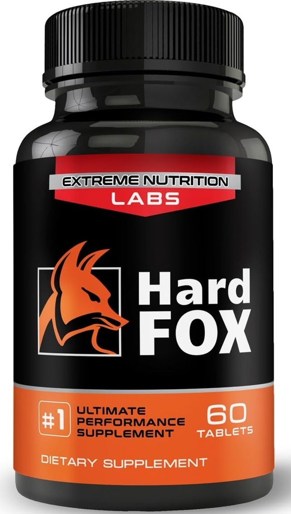 Hard Fox - #1 Ultimate Performance - 3" Aggiunto Dimensione in 60 giorni - Pillole di ingrandimento per gli uomini - Super Drive, Forza, dimensione, resistenza - 60 conte