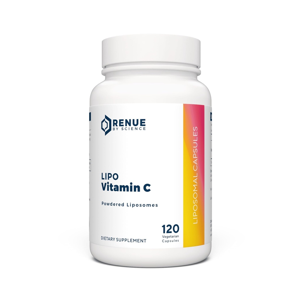 Renue By Science Vitamin C | Supplemento di vitamina C Liposomal ad alta resistenza | 120 capsule di vitamina C - 500 mg VIT C per porzione | Non-GMO & Allergeni Free | Made in the USA Third-Party Tested