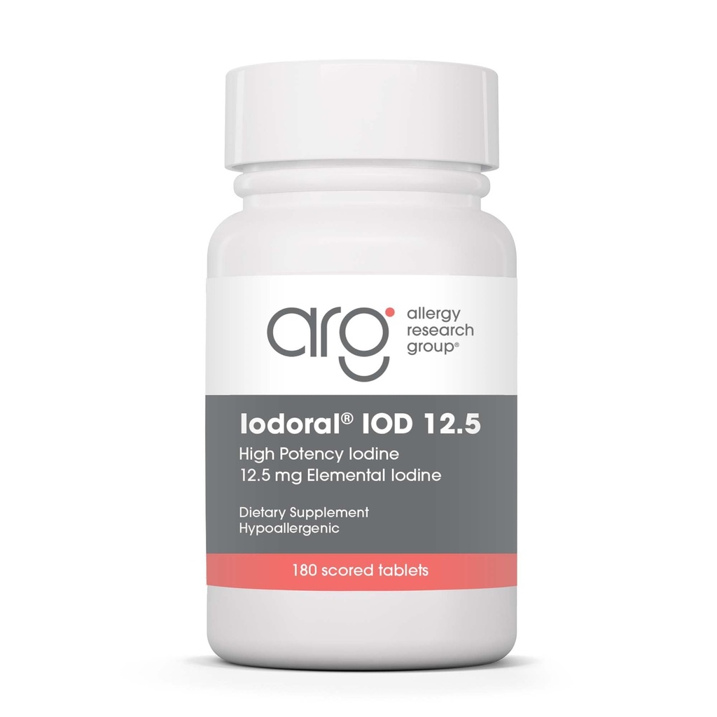 Optimox Iodoral 12.5 mg Supplemento - Iodina Supplemento, tiroide Supporto per le donne e gli uomini, Lugol Soluzione Pills, Potassium Iodide Tablets, Daily Mineral Complex - 180 Conte