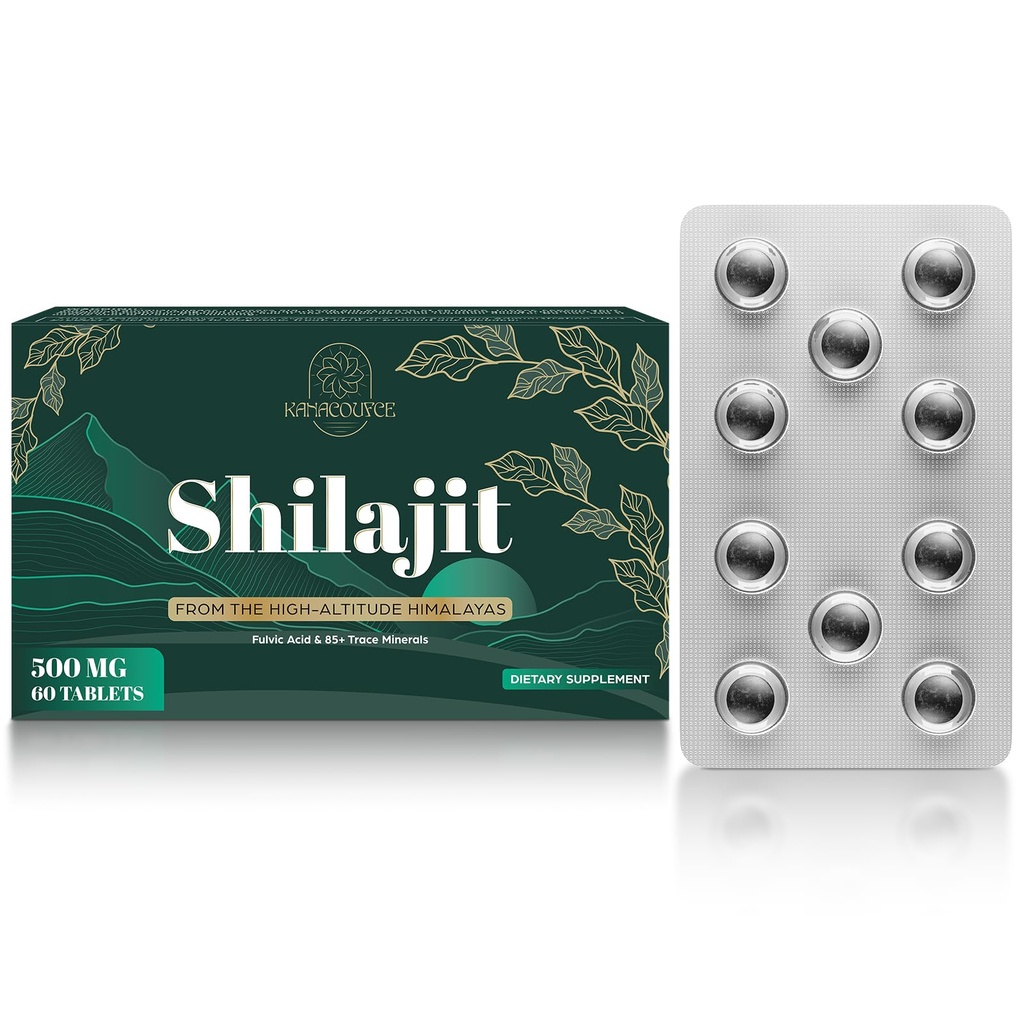 30.000 MG Shilajit compresse, Shilajit Himalayan Organic, con acido Fulvic & 85+ minerali Trace, più efficace di Shilajit Resina & Capsule, Shilajit per uomini e donne, con test di laboratorio.