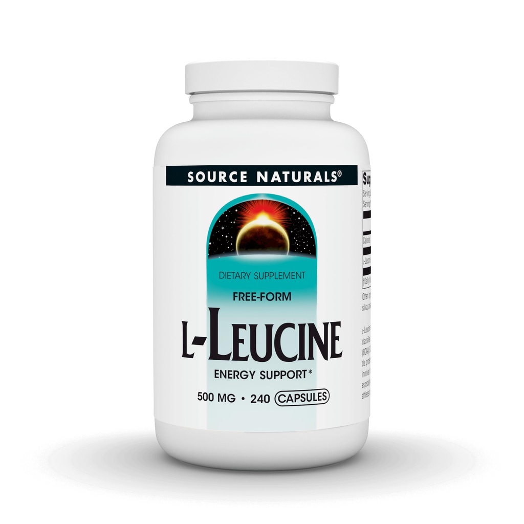 L-leucina, supporto energetico*, un supplemento di aminoacido essenziale di forma libera per il supporto energetico - 240 capsule