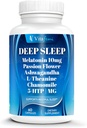 18-in-1 Melatonin10 mg, integratore naturale per il sonno profondo per adulti, non-Habit Forming, Ashwagandha, L-teanina, Magnesio, Camomilla, 5-HTP, Non-OGM