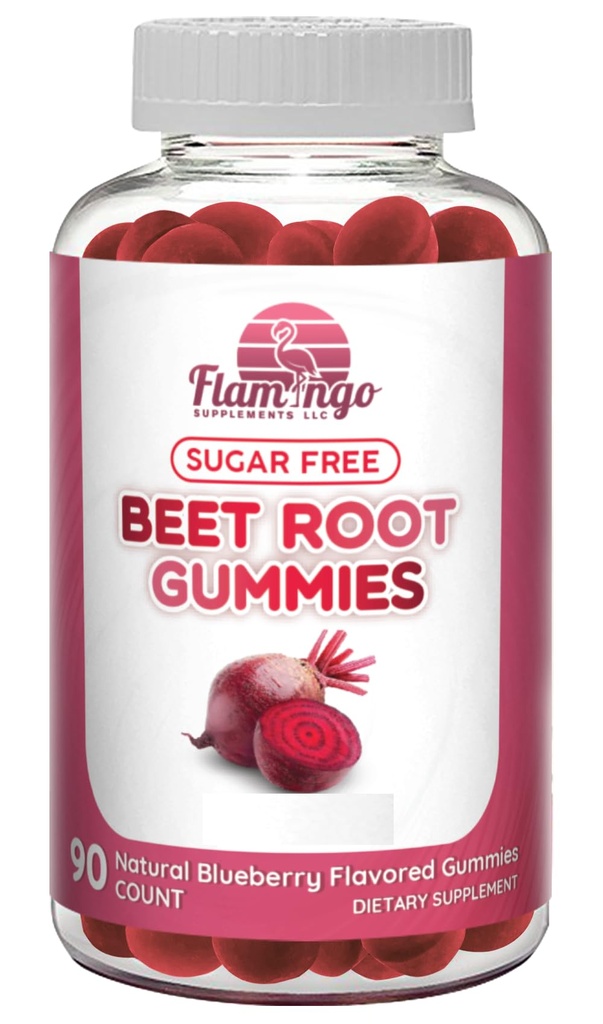 Gummie di radice di ossido nitrico senza zucchero - Chewables di radice di barbabietola per prestazioni atletiche, Booster di ossido nitrico, energia, flusso sanguigno e circulation - 90 Beets Root Gummy Chews.