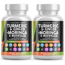 Supplemento Turco Moringa | Ginger Boswellia Saffron - Supplemento per donne e uomini con Ceylon Cinnamon, Tart Cherry, Quercetin Aglio San Basilio - 2Pack