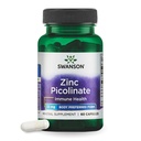 Swanson Zinc Picolinate - Supplemento minerale Promuovere la salute della prostata, la salute della visione, e il supporto immunitario - Corpo Preferito Forma di Zinco Chelato - (60 capsule, 22mg ciascuno)