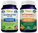 aSquared Nutrition Bundle per Quercetin 500mg & Vitamin C Liposomal Complex 1500mg - Supporto immunitario