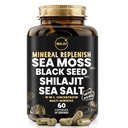 Maju Superfoods 18-in-1 Moss del mare, Seme nero, Shilajit, sale marino + D3 & K2, estratti concentrati, Trace Multi capsule minerali, per gli elettroliti minerali di uomini e donne