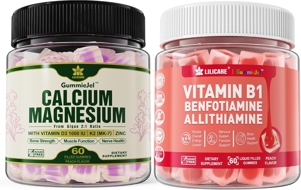 Integratore di calcio a base vegetale +Vitamina B1 Gummies