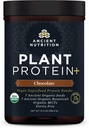 Antica Nutrition Plant Based Protein Powder, Plant Protein+, Chocolate, Organic Vegan Superfoods Supplement, 15g Protein Per Serving, Gluten Free, Paleo Friendly 12 Serve