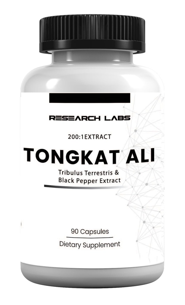Labs di ricerca Longjack Tongkat Ali Capsule 200x Forza | 200.000 mg | Forza, Drive, Performance & Massa Muscolare