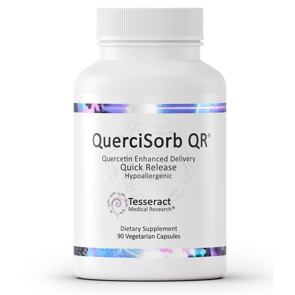 Tesseract Medical Research QuerciSorb QR Immune Support Supplement, Quick Release Quercetin, Supporta la funzione immunitaria e la salute generale* Ipoallergenico, 400 mg, 90 capsule