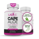 Pure Cape Aloe Herbal Laxative per il sollievo dalla costipazione - Sano movimento Bowel - Natural Colon Cleanse & Detox Integratore alimentare - Specialmente progettato per le donne da Ladyme - 90 capsule