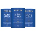 Integratore giornaliero digestivo e probiotici di FRISKA, Supporto naturale per la salute digestiva maschile, Bloating, Gas, Indigestion Relief, Supporti Gut Health, Lactase e B-Vitamins, 90 capsule