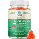 Teen Multivitamin Gummies 12-17 - Teen Boys & Girls Gummy Vitamins for Better Skin, Immune Strength, Mood & Energy Support - Teenage Girl & Boy Integratori con Zn, Mg, Vitamina A, C, D & E - 60 Ct